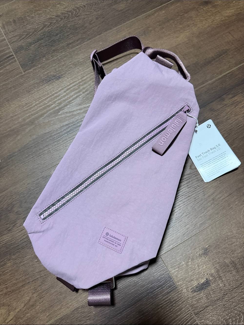 lululemon fast track 2.0 Dusty Lavender bag